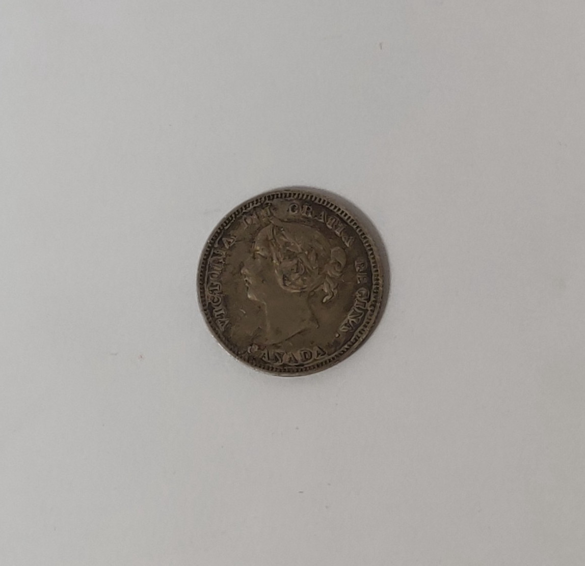 1900 CANADA STERLING SILVER 5 CENT SILVER COIN
