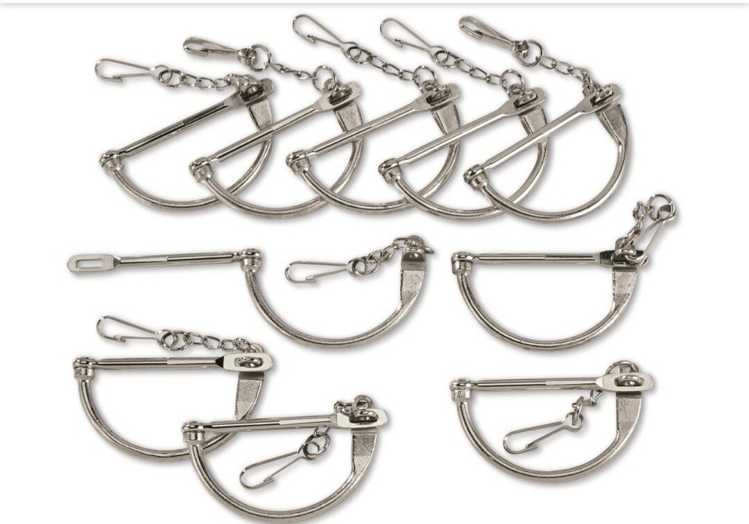 4 Genuine German Army Duffle Bag Lock Military Sea Sack D Ring Metal Luggage NEW