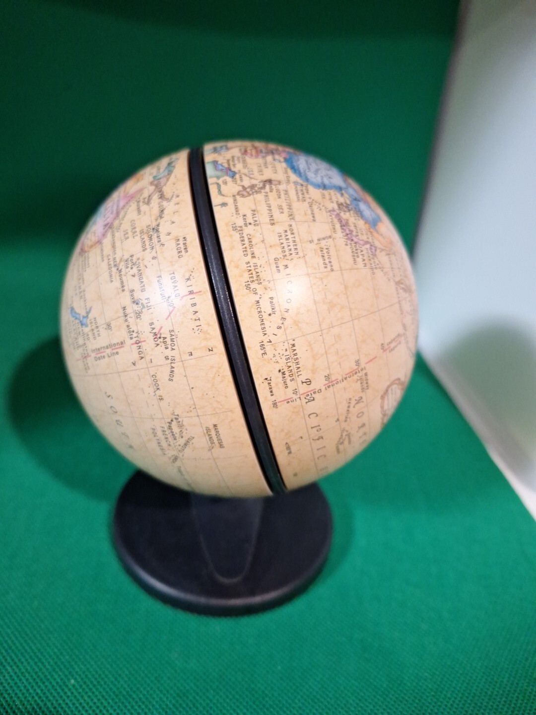 Replogle Mini Desk Globe 2001. Moves In 2 Directions.