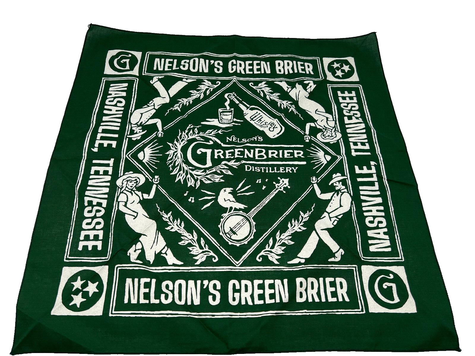 green brier distillery bandana Nashville TN 21x21