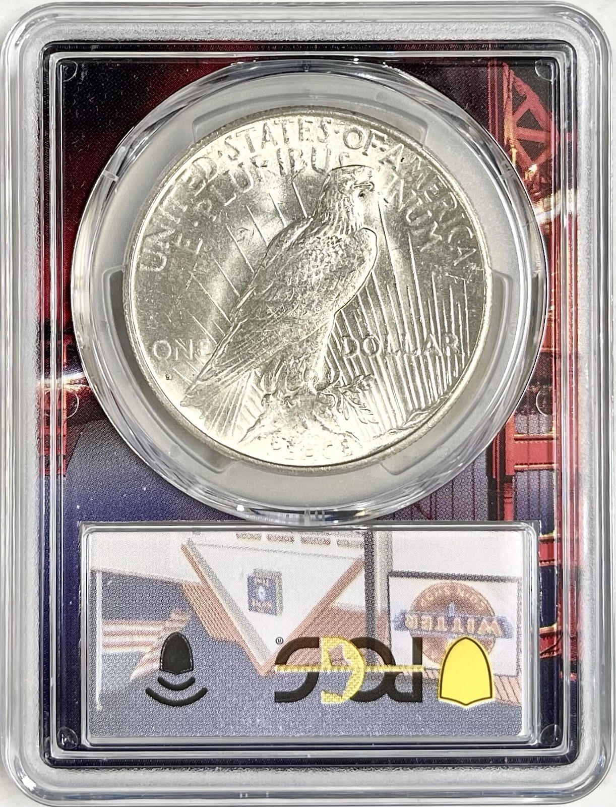1935 S PEACE SILVER DOLLAR PCGS MS62