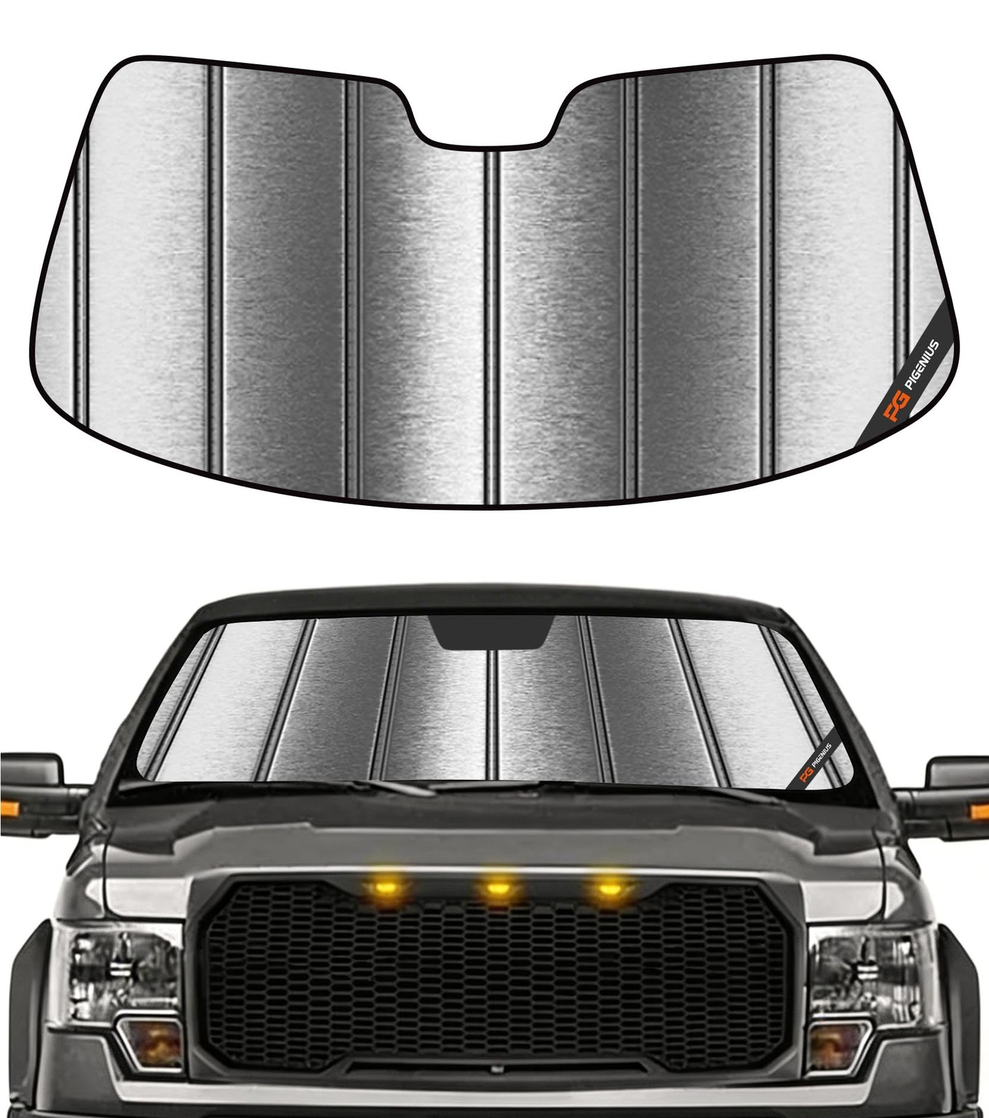Custom Windshield Sunshade for Ford F150 20092014  Reflective Front Shade
