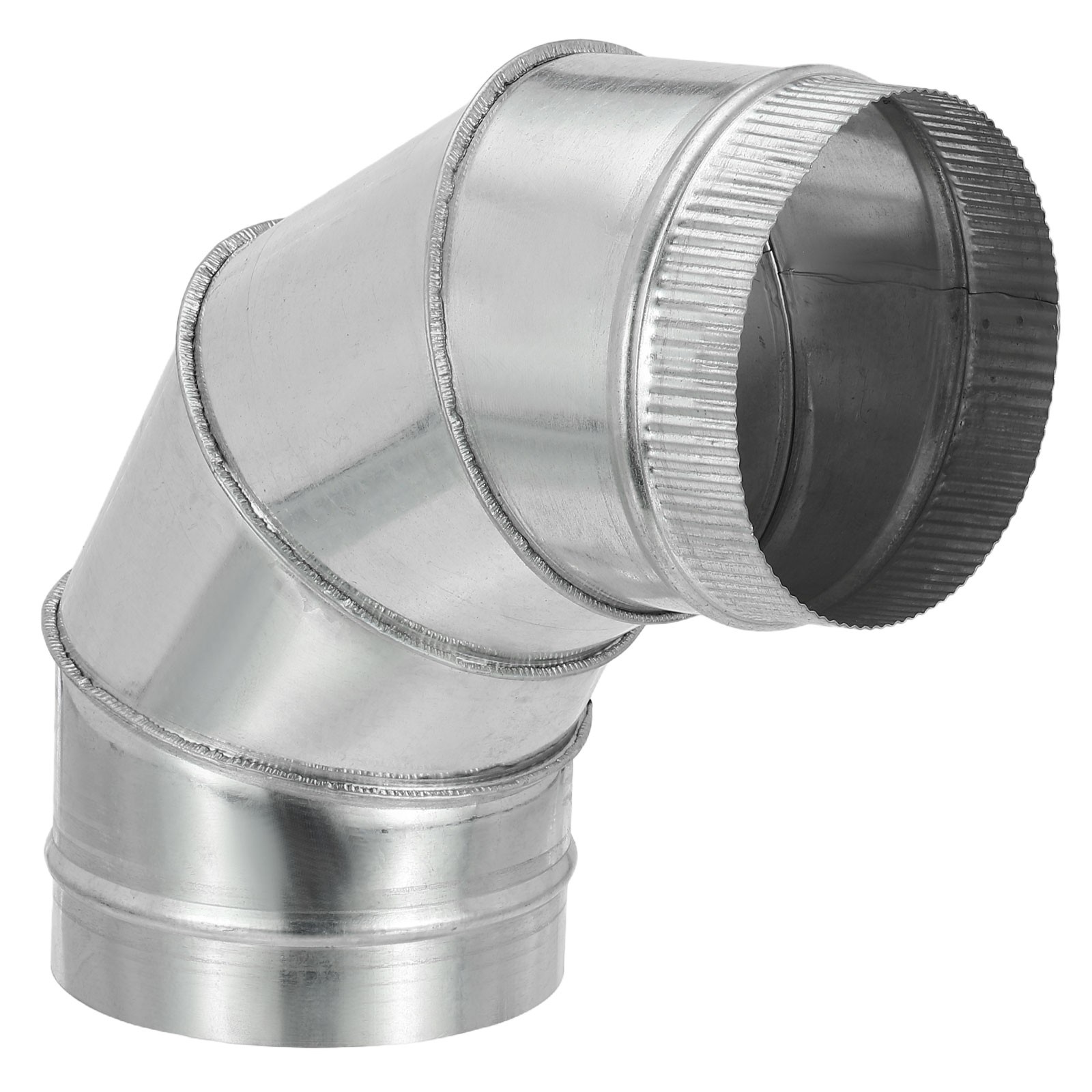 6" OD Elbow 90 Degree Duct Pipe Connector HVAC Ventilation Flue Tube
