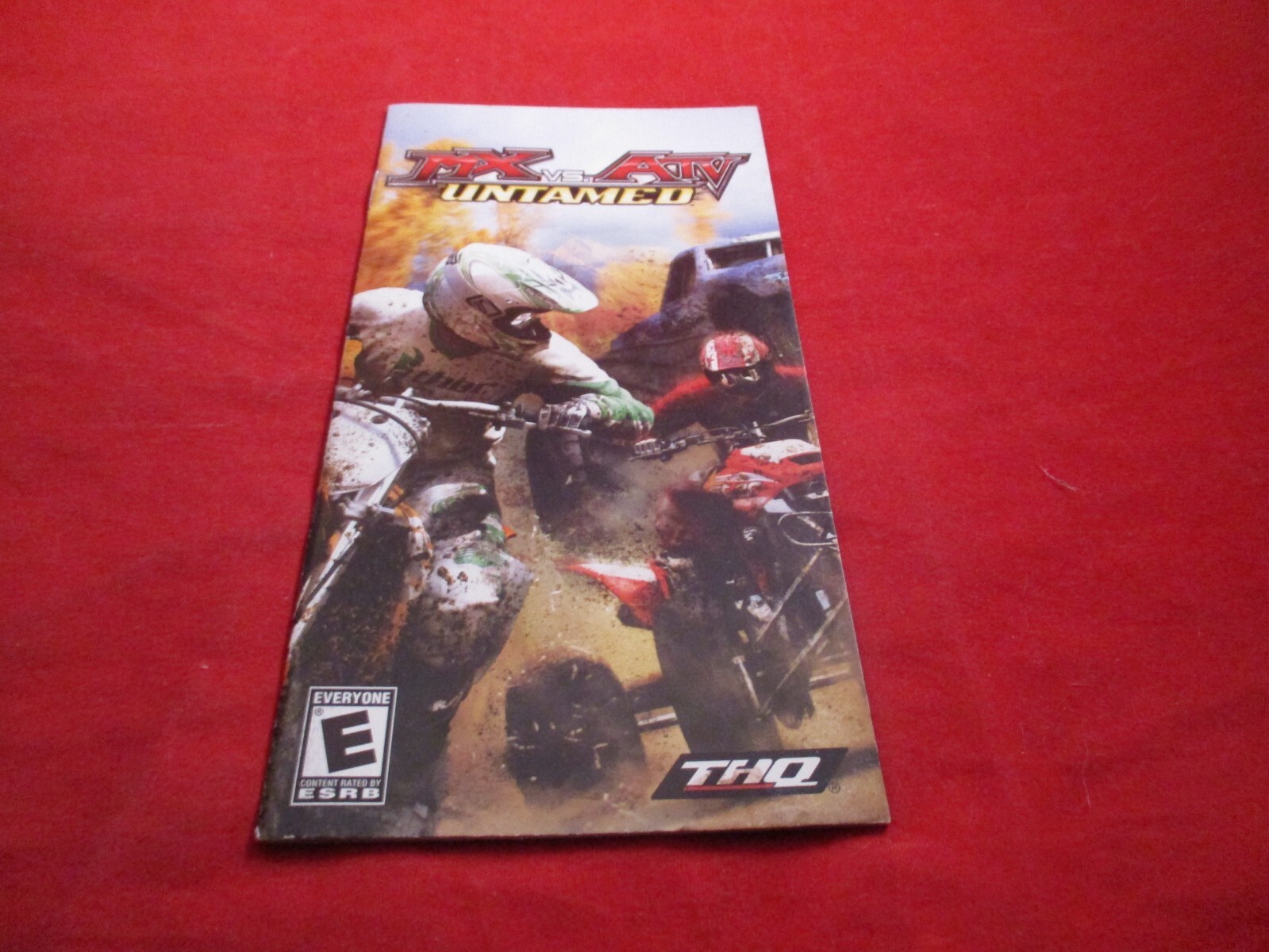 MX vs. ATV Untamed Playstation Portable PSP Instruction Manual Booklet ONLY