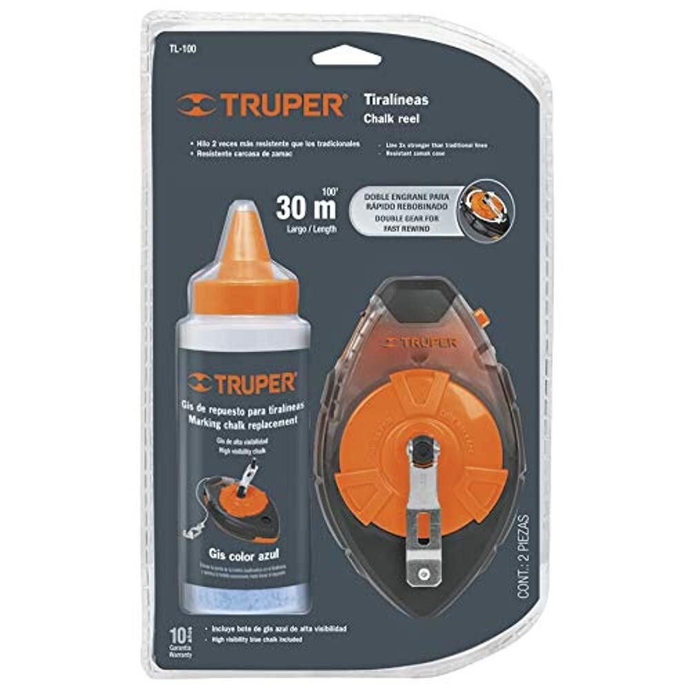 18574  TIRALINEAS CHALK REEL 30M 100'LARGO