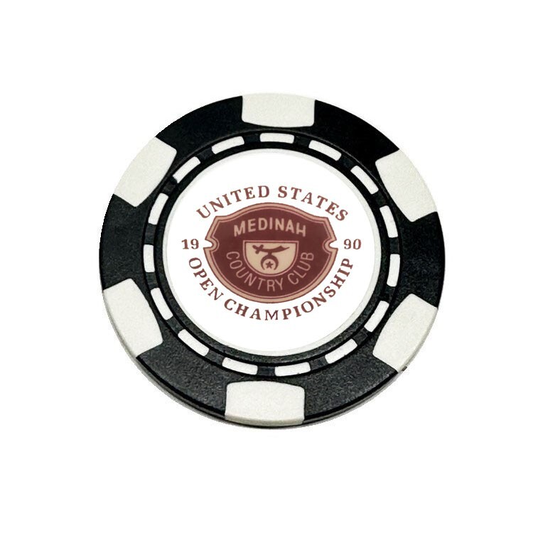 1990 US Open Medinah Country Club Dia-magnetic Clay Poker Chip Golf Ball Marker