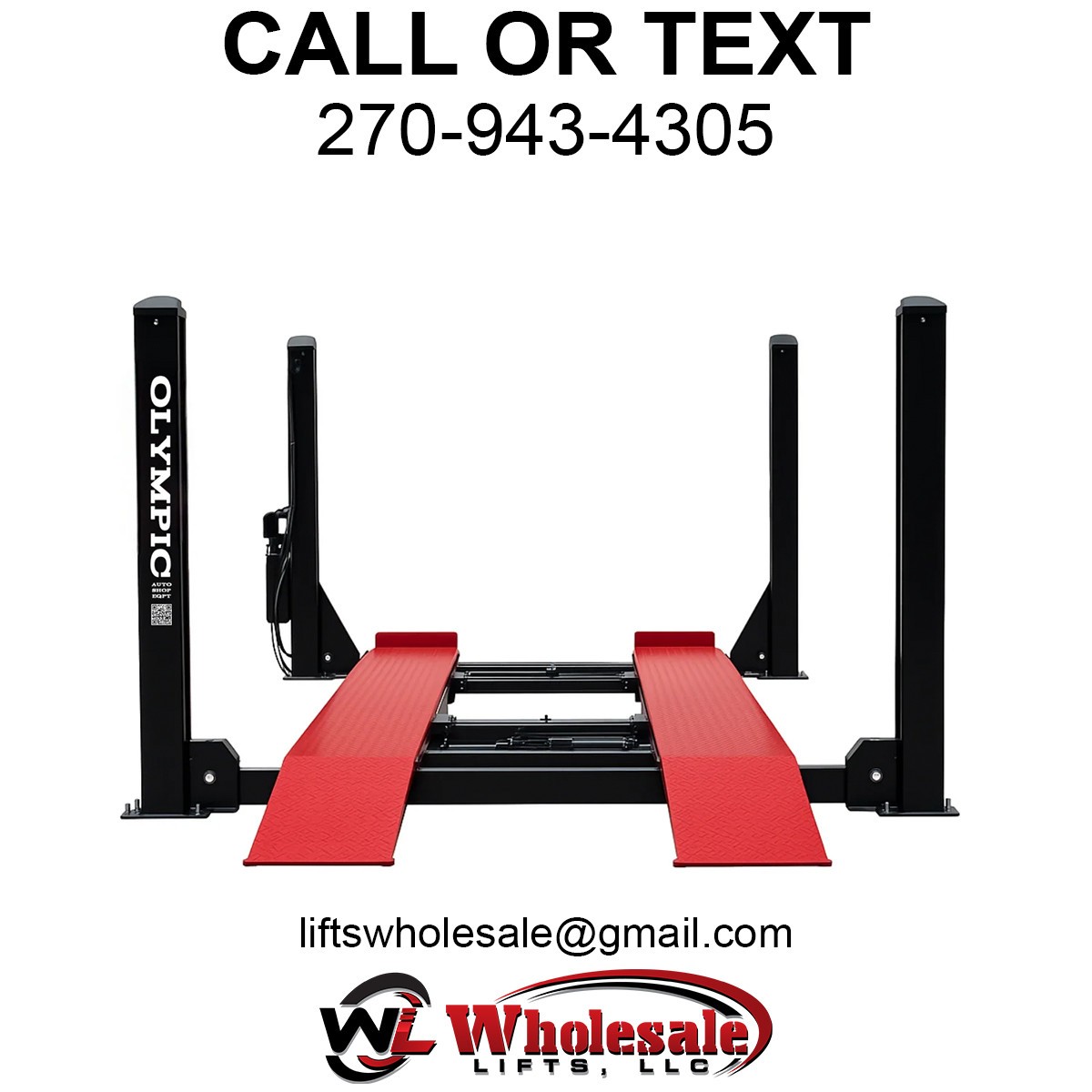 NEW Olympic 4PHDXL-12 Gold Series 12,000 lb. Car & Truck Maintenance Lift