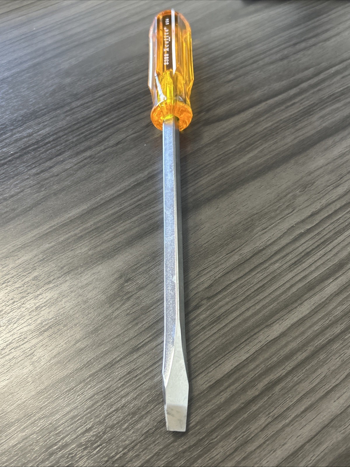 Xcelite S388 3/8" x 8" Regular Square Blade Screwdriver, Amber Handle