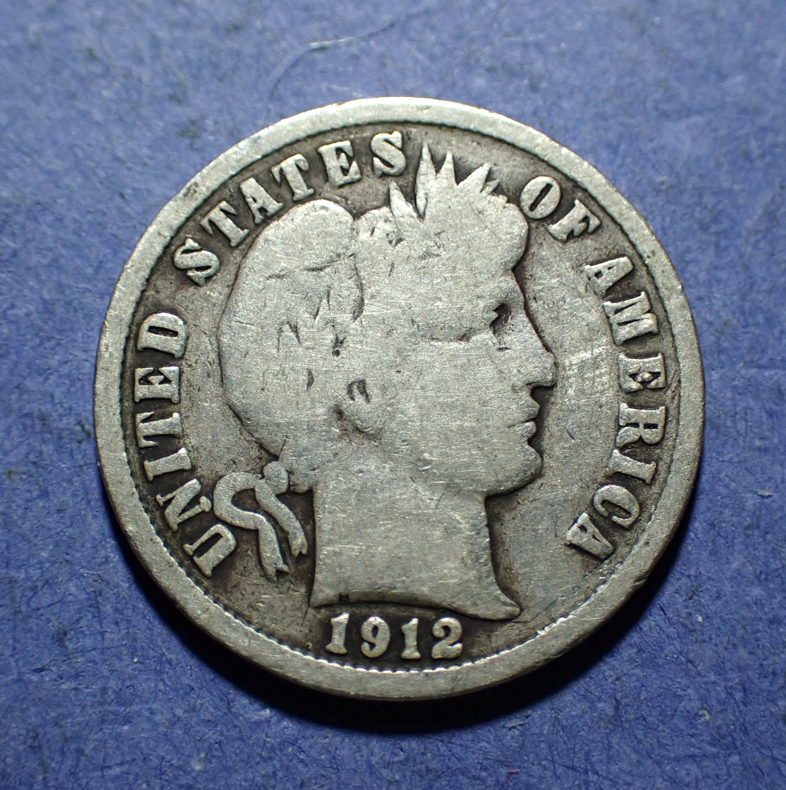 1912-D Barber Dime  G/VG