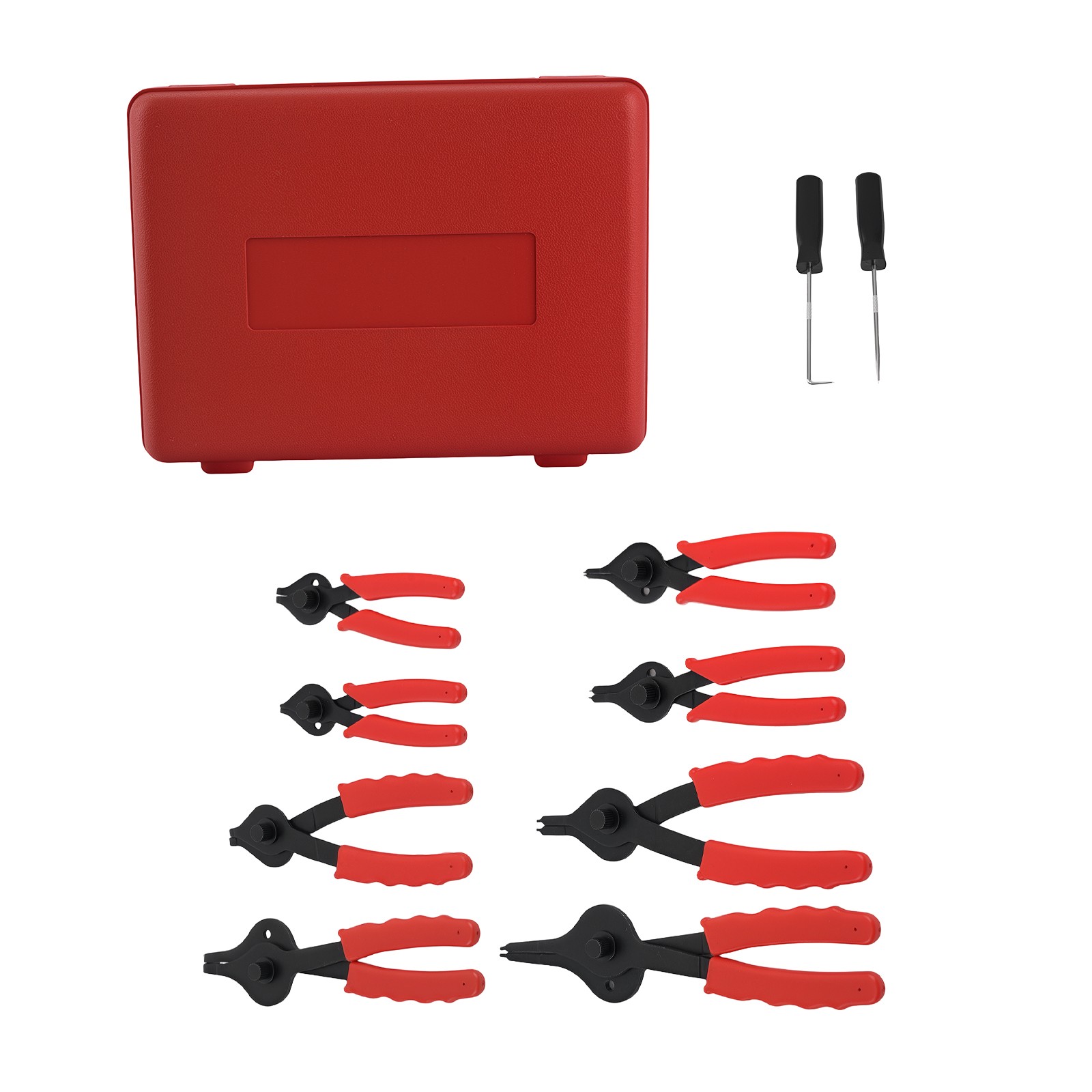 Mechanic Snap Ring Pliers Set with Pick Tools for Auto Repair Maintenance Kit