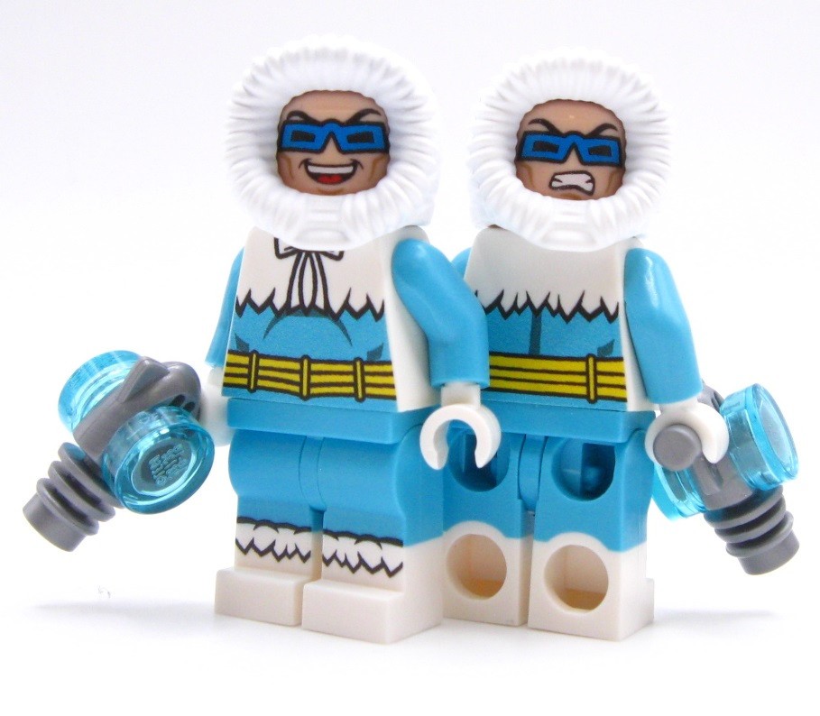 Custom Batman Captain Cold  Printed on Official LEGO® parts