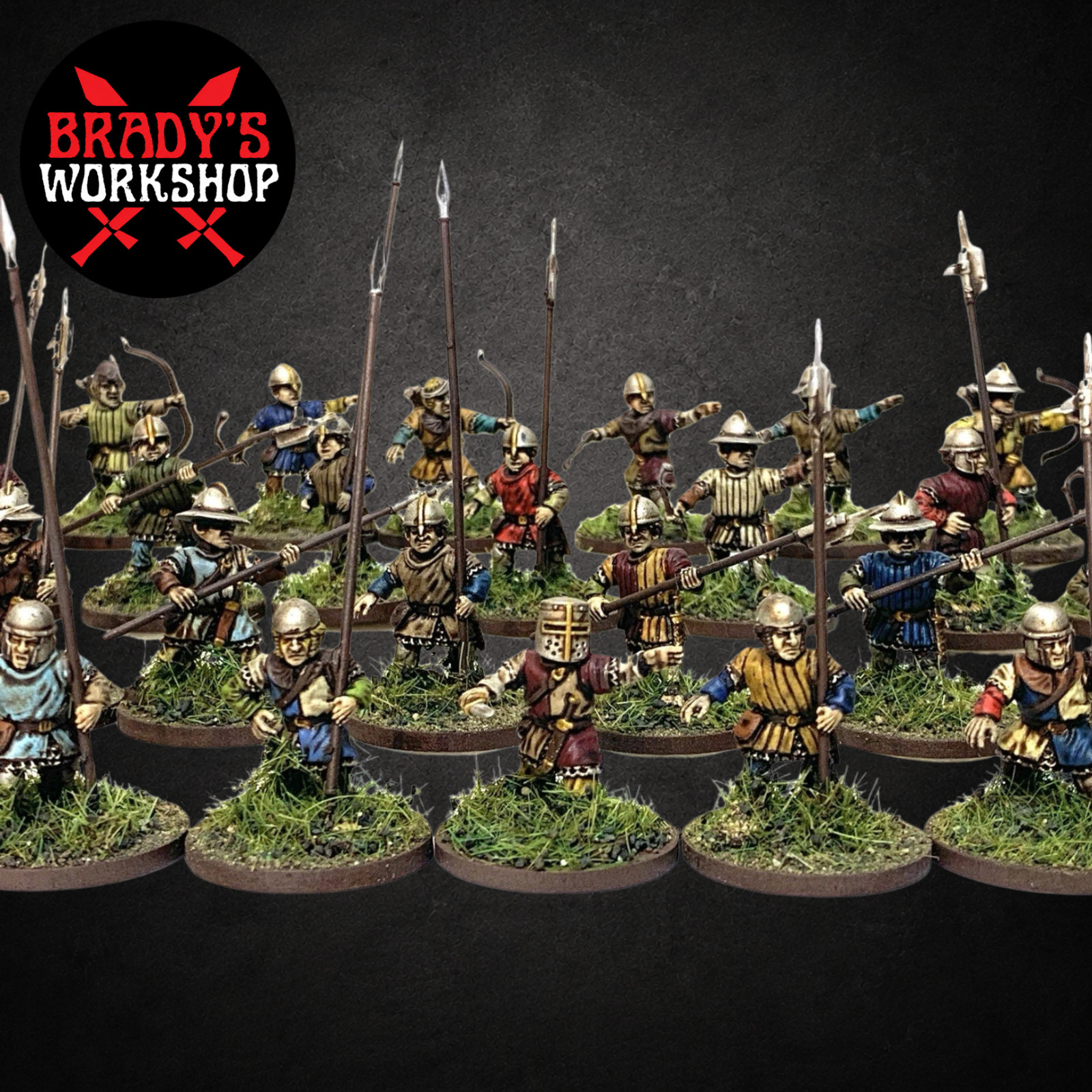HOBBIT HALFLING MILITIA ARMY 40 28mm fantasy miniatures MEDIEVAL FROSTGRAVE