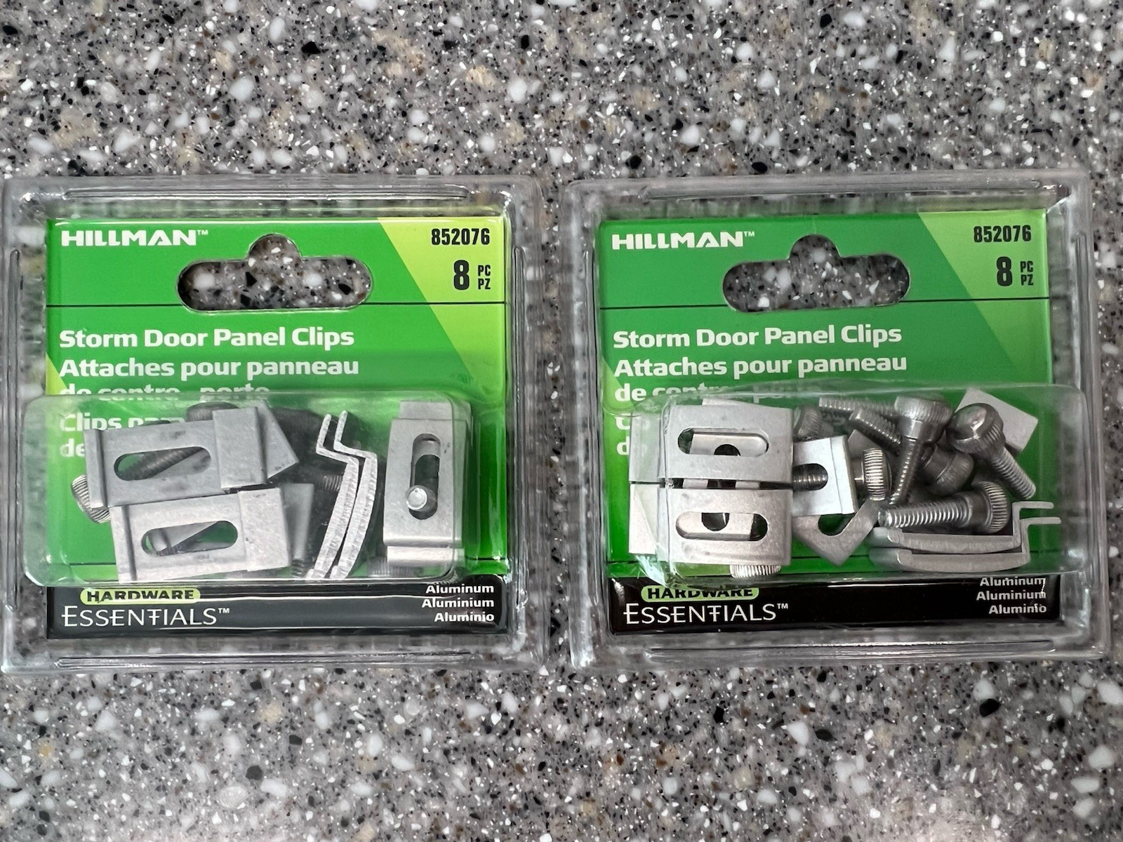 2 Aluminum Screen Door Panel Clips by Hillman Group Co. #852076 FAST FREE SHIP!