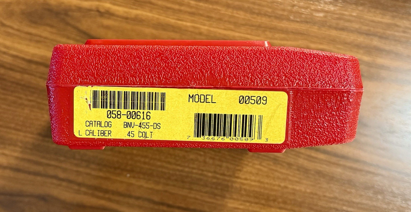 Ruger Pistol Revolver Red Plastic Case *Case Only*