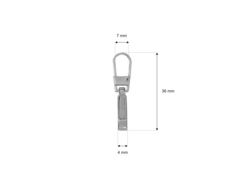 10x Replacement Handle Zipper Easy To Exchange Colored Silver