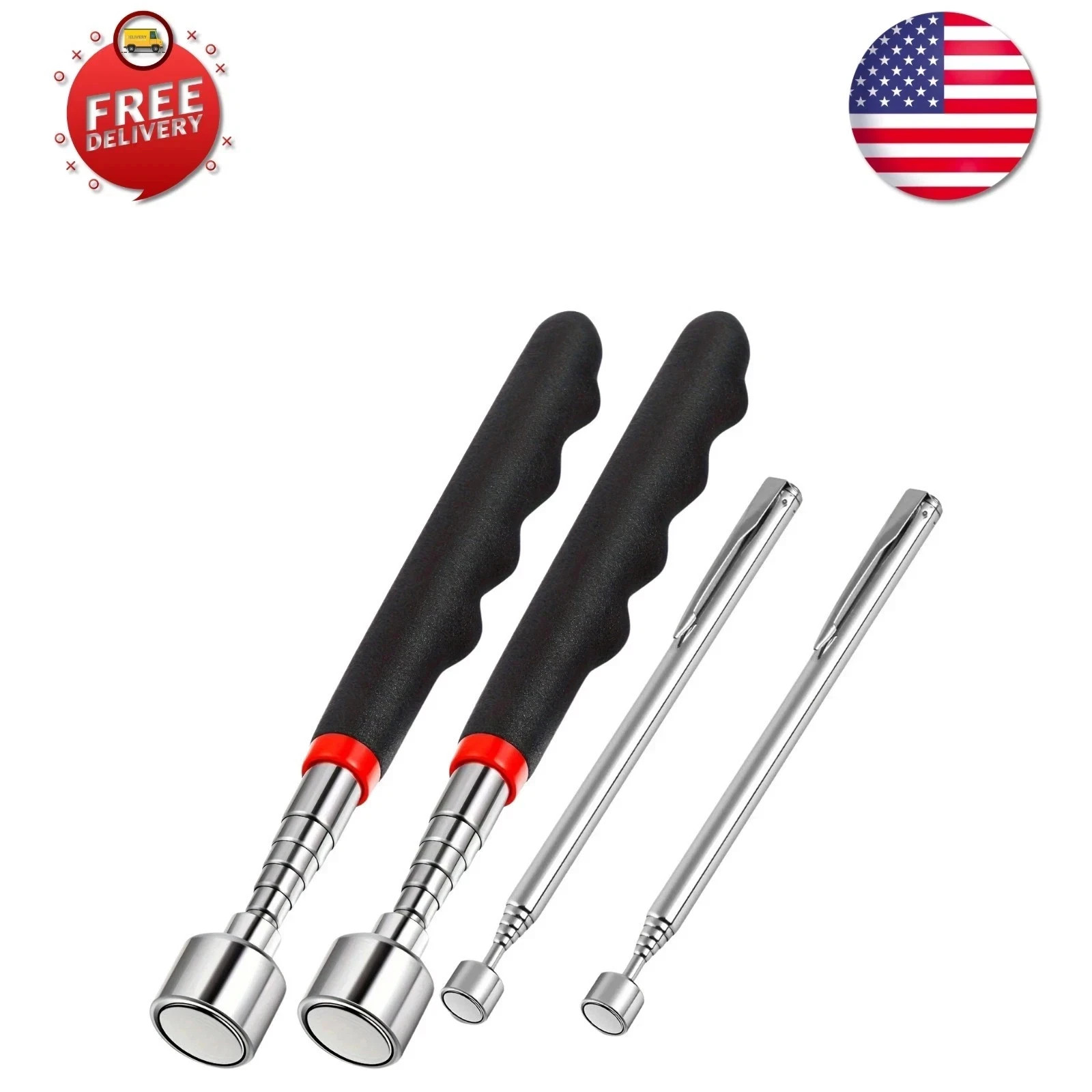 Telescopic Magnetic Pick Up Tool Long Reach Magnet Extendable Extending Pen