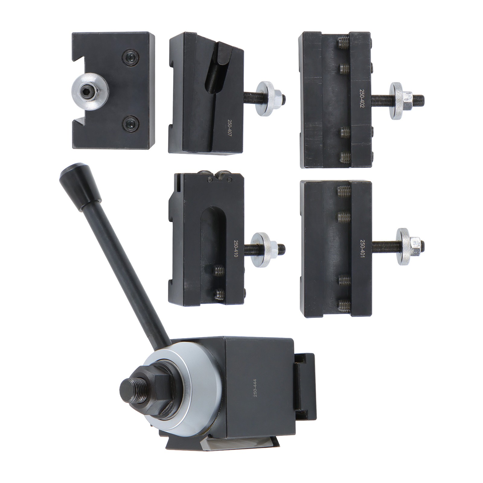 6Pack Wedge Type CA 250-444 Quick Change Tool Post Set for 14" - 20" Lathe Swing