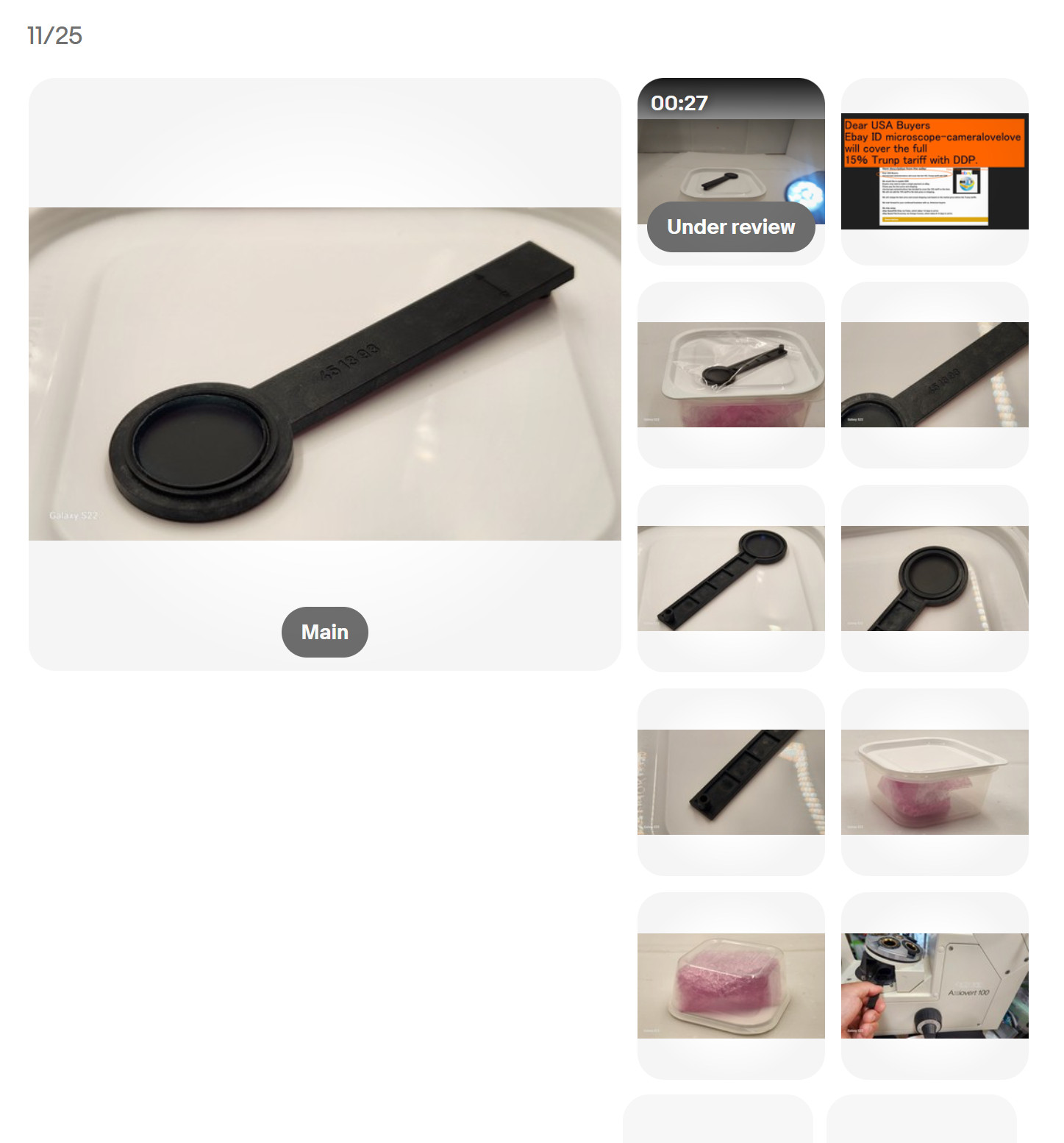 Mint CarlZeiss 451393 Polarizing filter slider for Axiovert 100/135 mscope 35236