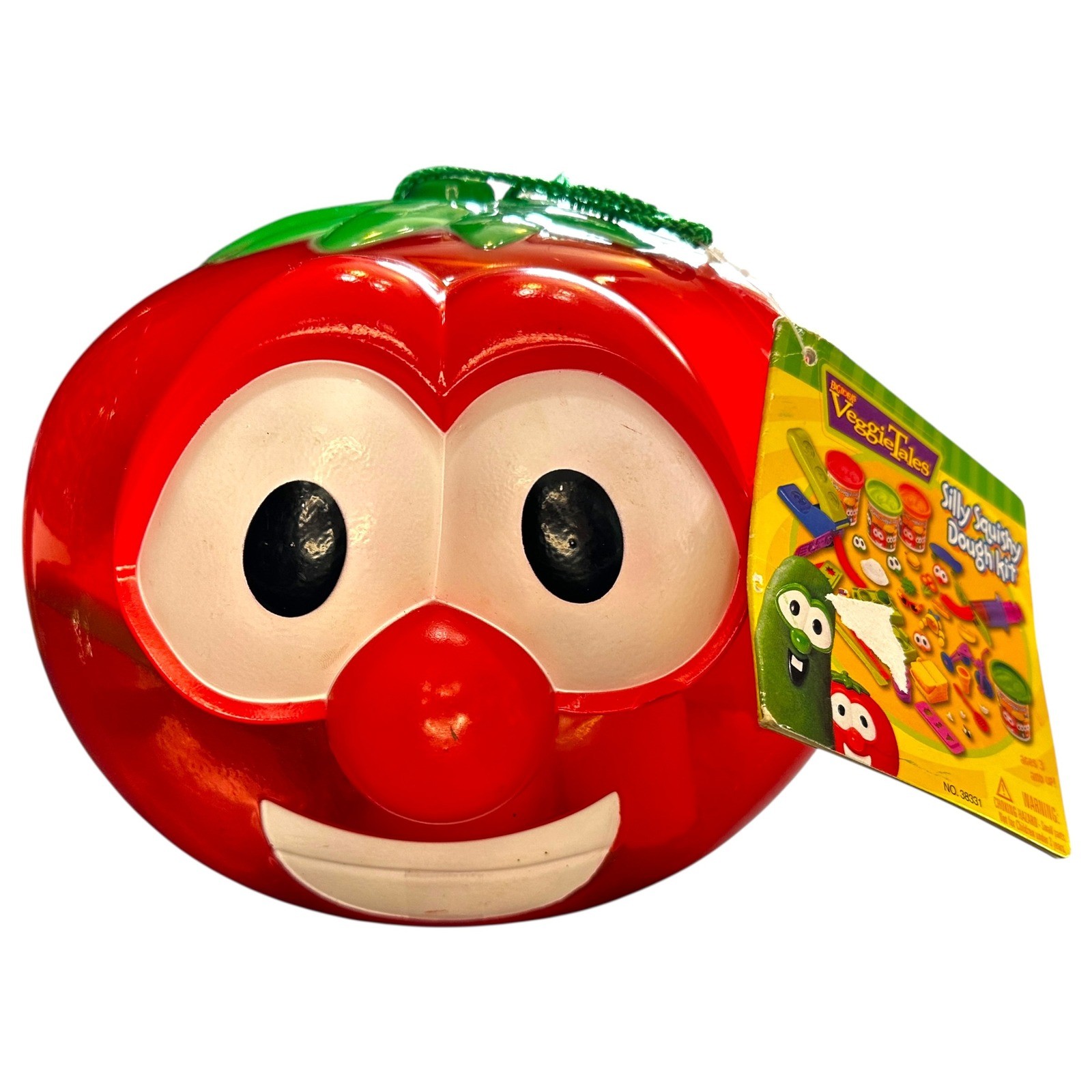 VTG Veggie Tales Silly Squishy Dough Kit New Sealed Bob the Tomato Storage Case
