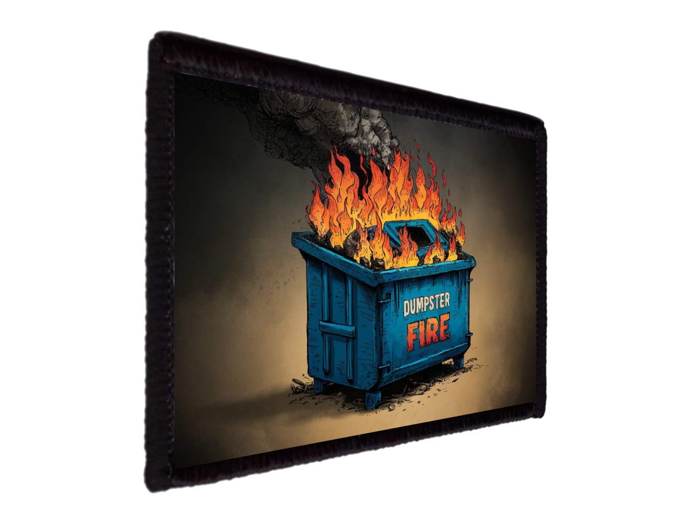 Dumpster Fire Meme Patch Sew on [sub]