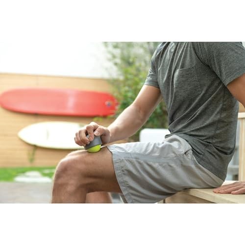 Performance Handheld Massage Roller Ball, Green/Grey, One Size