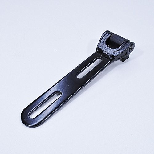Motorcycle Solo Seat Bracket Hinge with Weld on Frame Mount - GLOSS BLACK