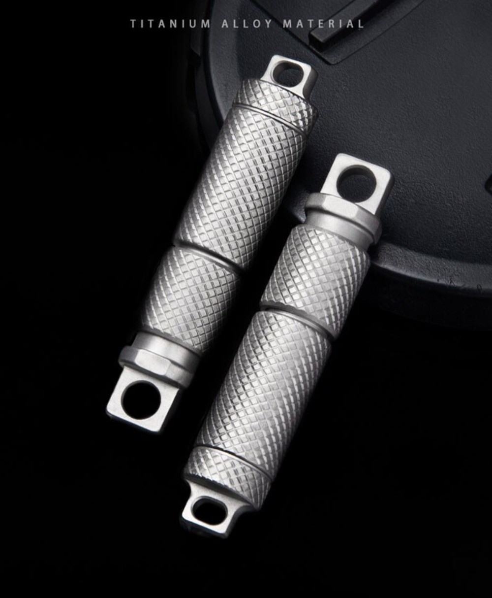 EDC Mini Titanium Alloy Waterproof Case Portable Keychain Pendant Multi Tool