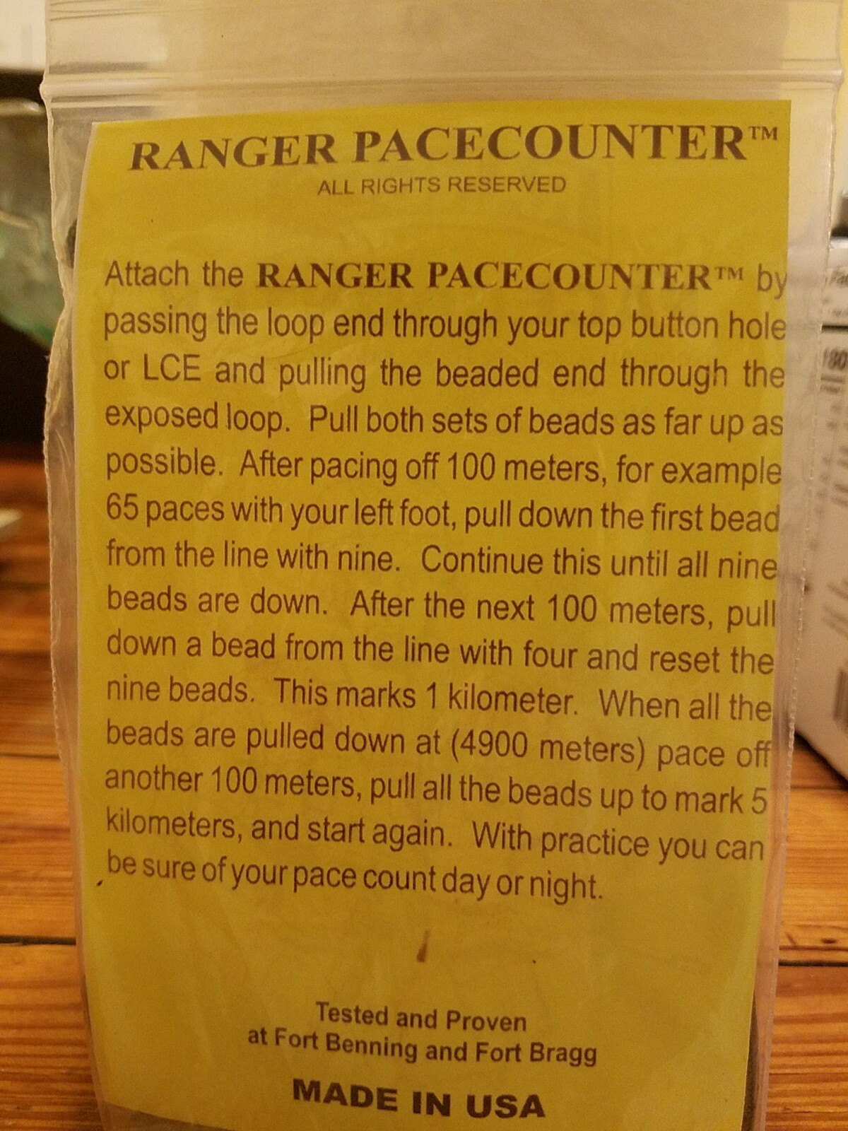 Ranger Pace Counter