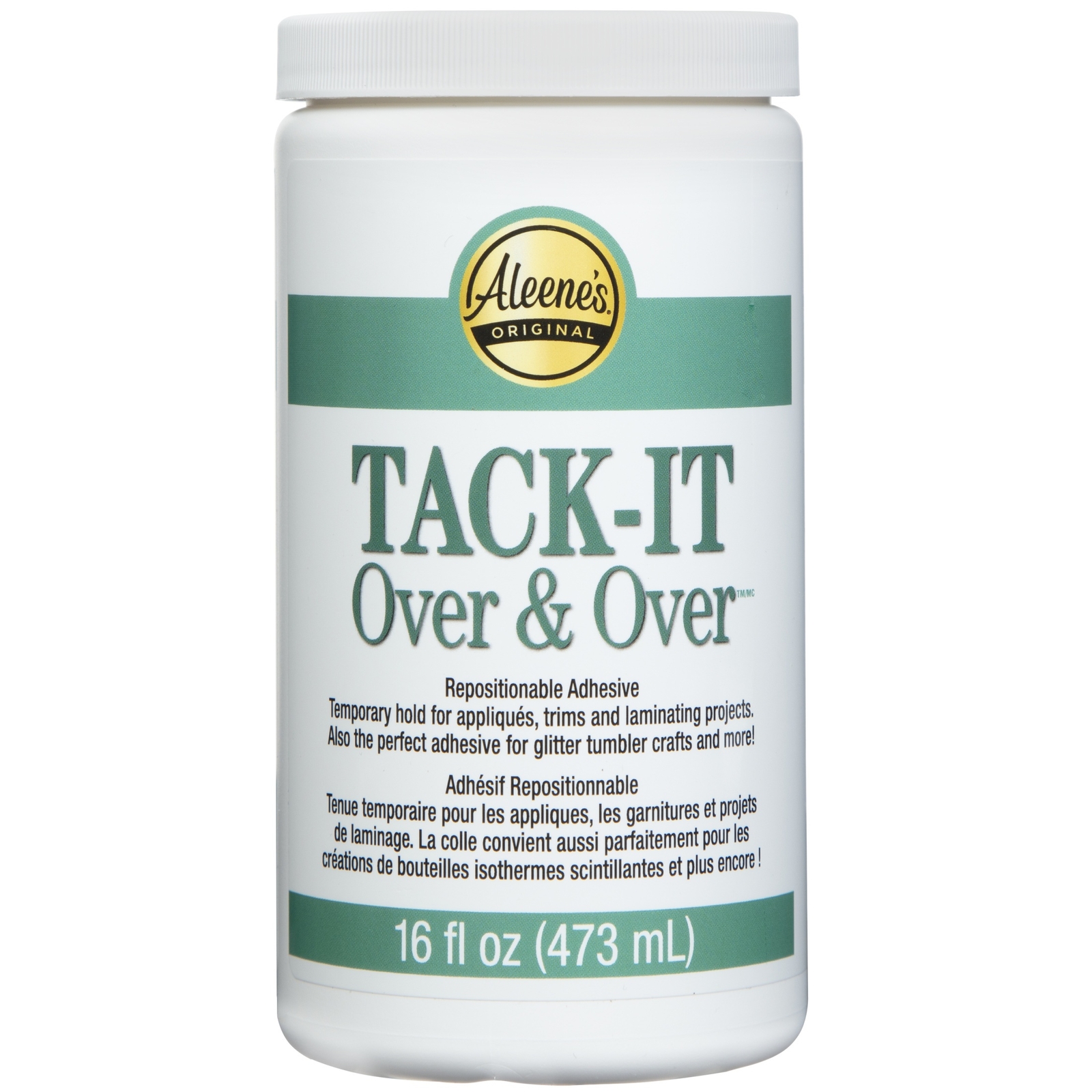 Aleene's Tack-It Over & Over Repositional Adhesive 16oz- (Pack of 1)