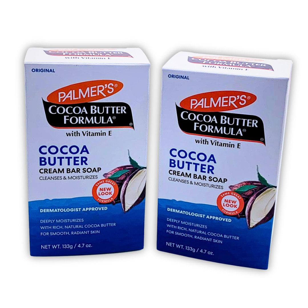2x Palmer’s Cocoa Butter Formula Cream Bar Soap 4.7 oz Vitamin E Moisturizing