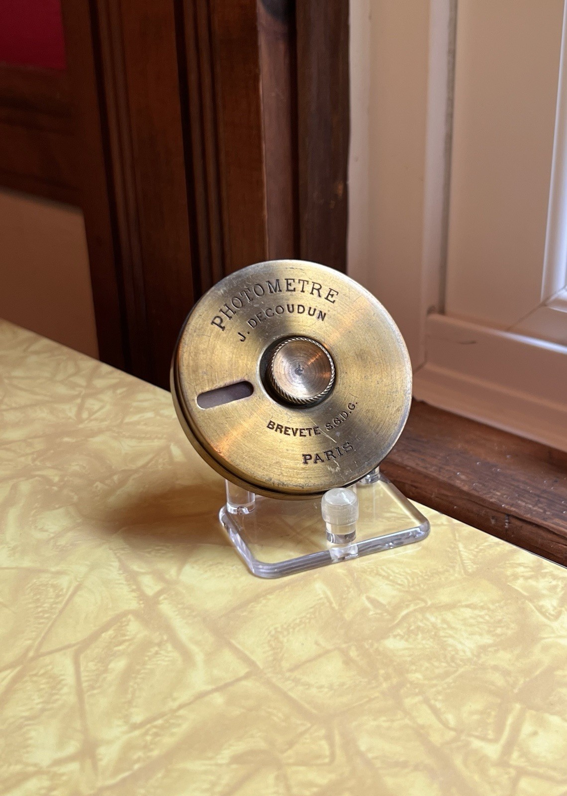1886 Photometre J Decoudun Paris Brass Exposure Meter France