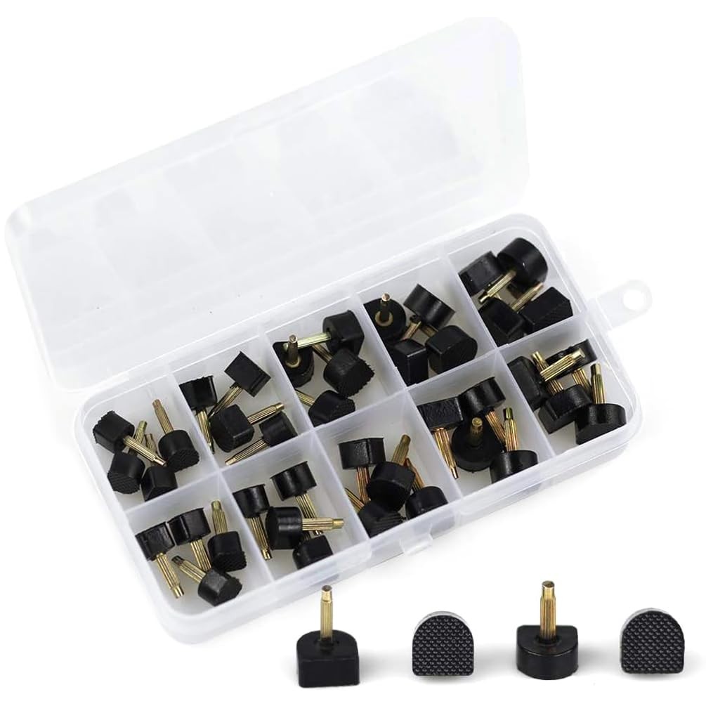 High Heel Tips Replacement kit, Black Taps Caps 20 Pair (Pack of 1),