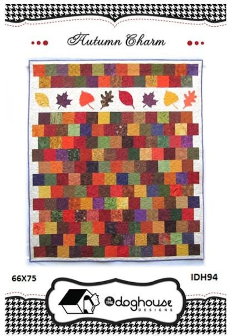 Bundle of 3 Charm Friendly quilt patterns from our closed shop