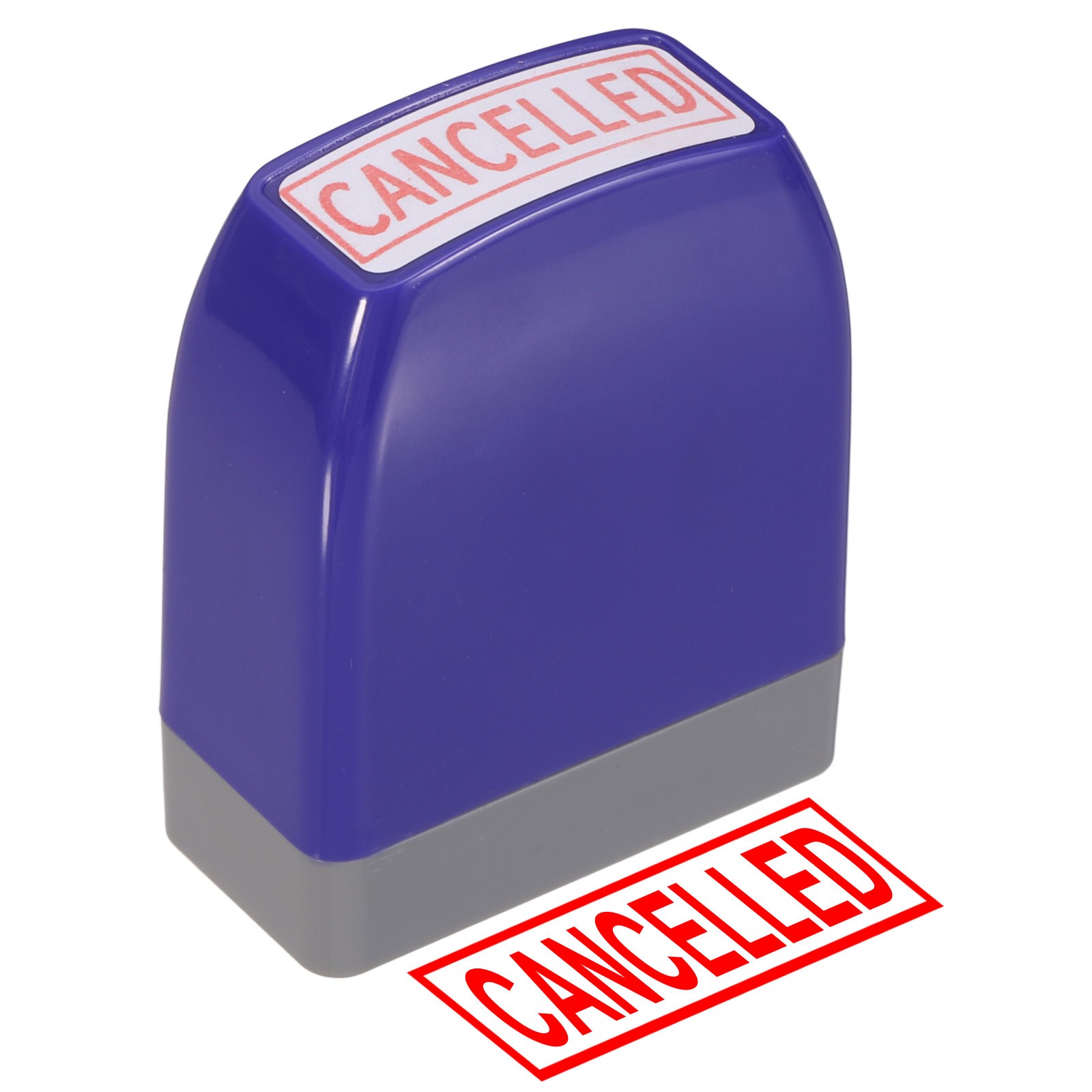 CANCELLED Notice Stamp Self Inking, Purple