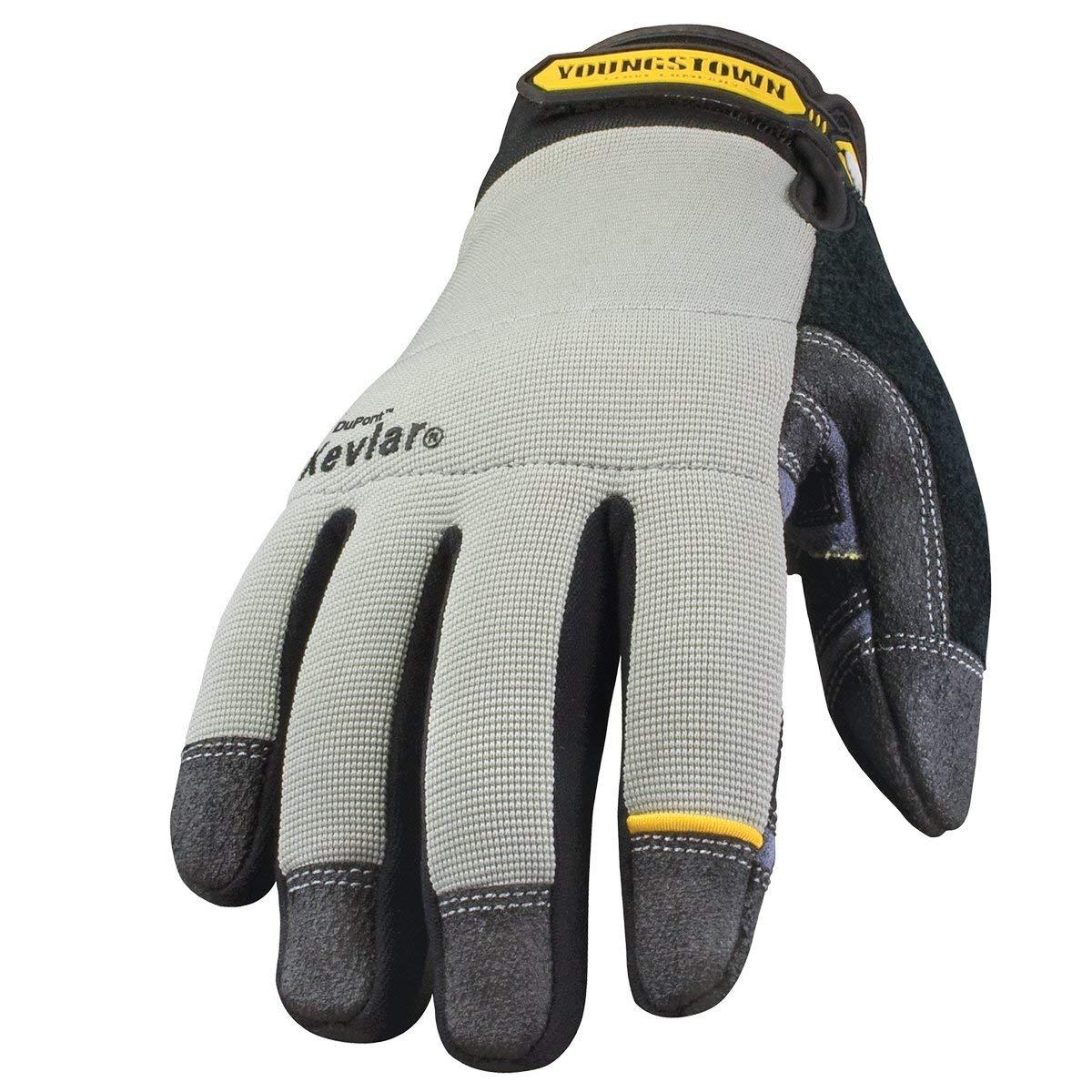 Youngstown Glove 05-3080-70-XL General Utility lined with KEVLAR Glove XL, Gray