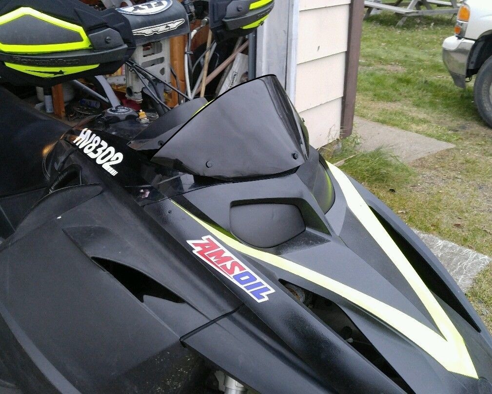 Low Gloss Black Windshield Fits Ski-Doo Rev ~ 213 Parts