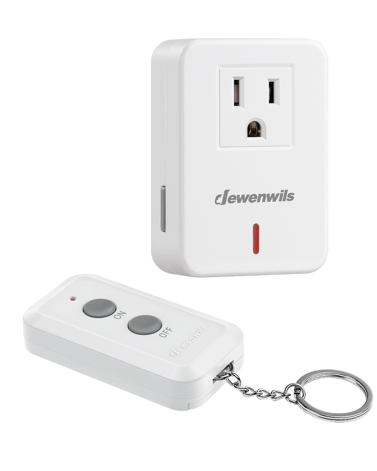 DEWENWILS Wireless Indoor Remote Control Outlet 100ft Range Expandable White