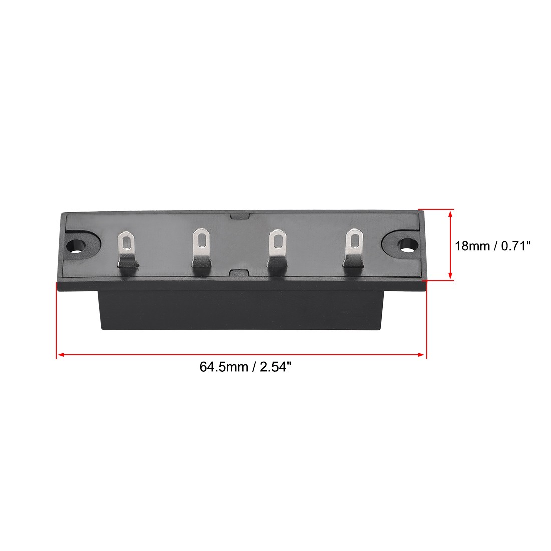 4 Way Spring Speaker Terminal Push Release Audio Cable Strip 10pcs