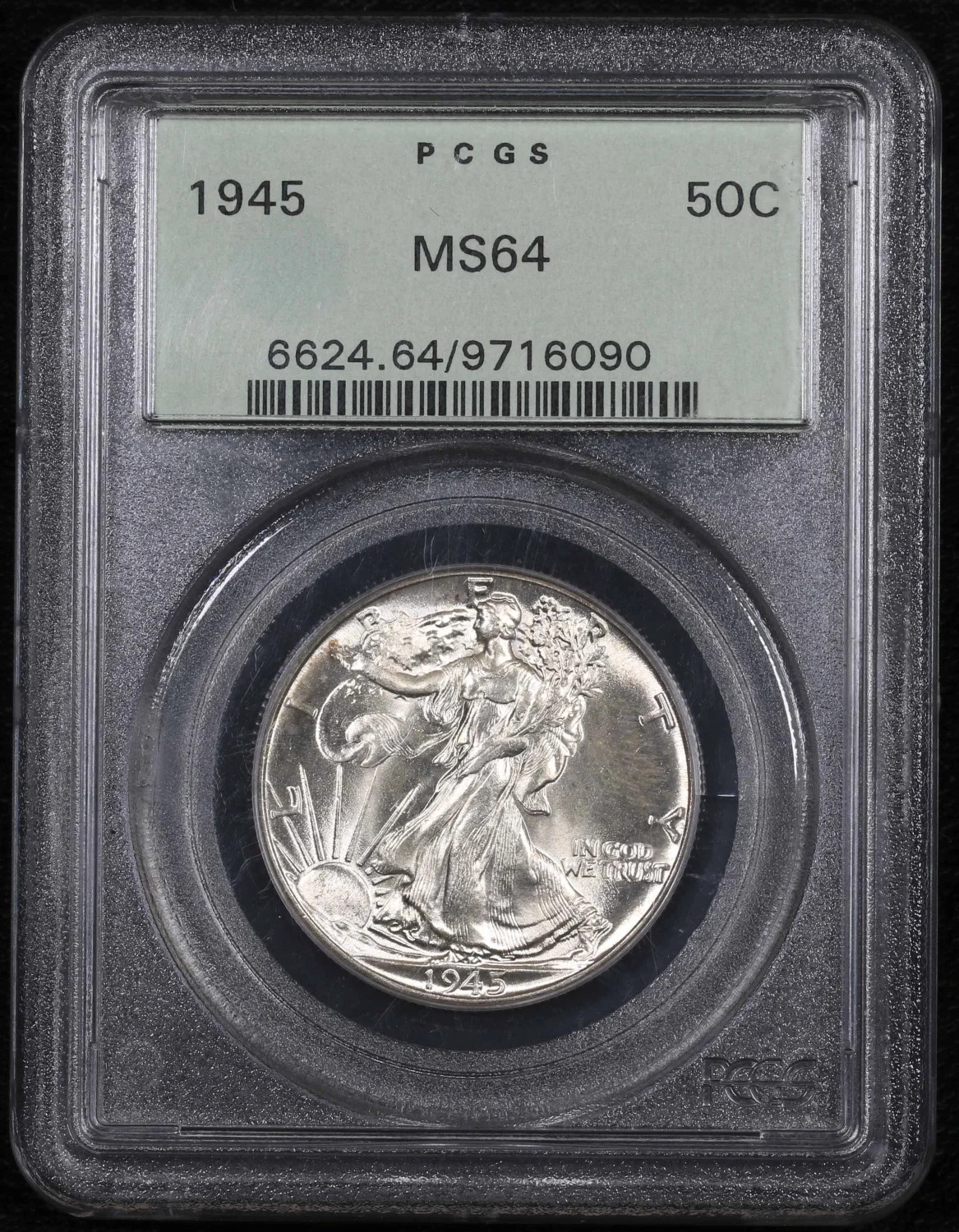 1945 P Half Dollars Liberty Walking PCGS MS-64