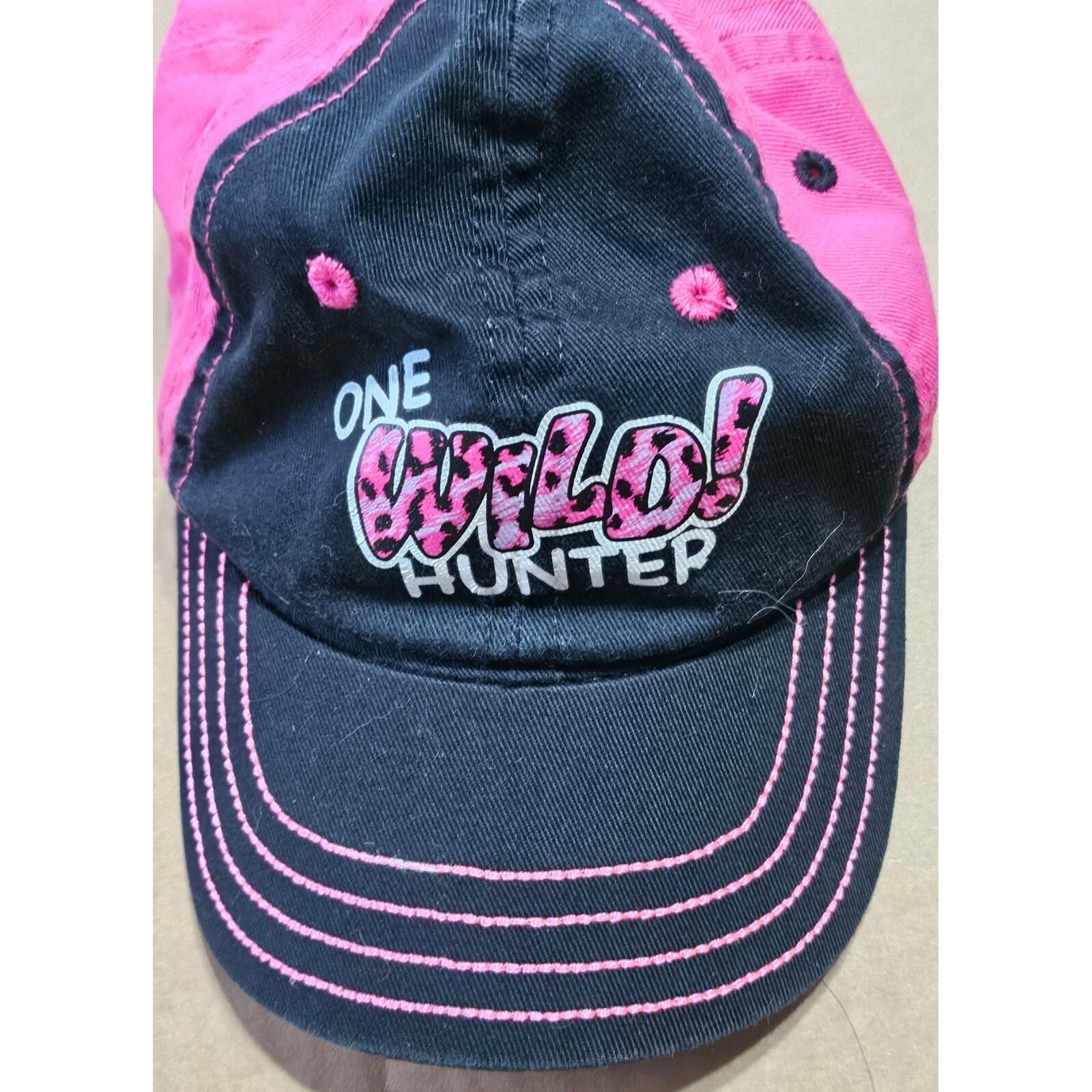 One Wild Hunter Toddler Hat Girls Pink Black Hunting Outdoor Cap Trucker Hat