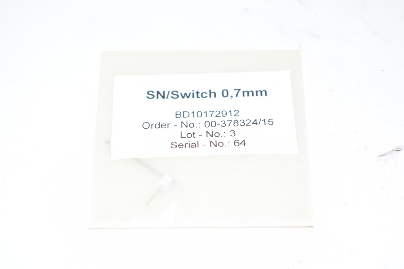 NEW SN/Switch 0,7mm BD10172912 00-378324/15 Switch