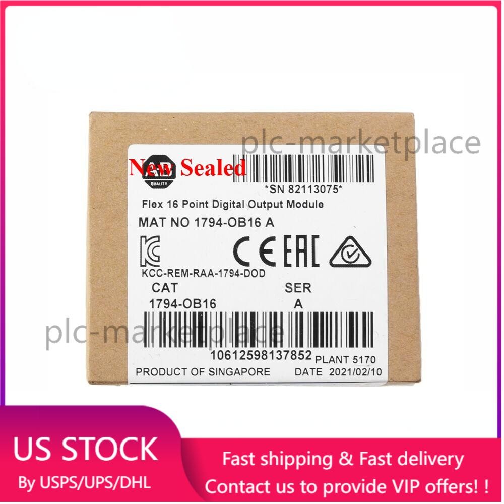 Sealed 1794-OB16 FLEX 16-Point Digital Output Module 1794OB16 NEW