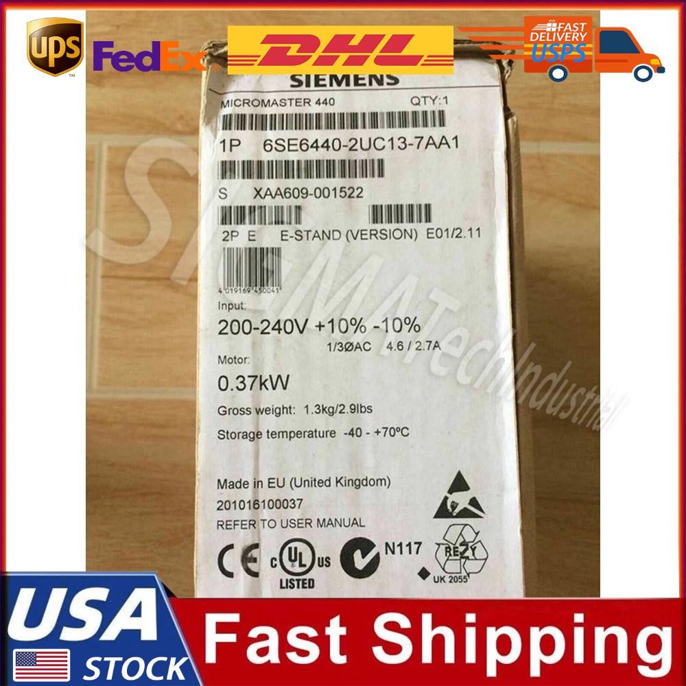 New Siemens 6SE6440-2UC13-7AA1 6SE6 440-2UC13-7AA1 1 Year Warranty Fast Shipping