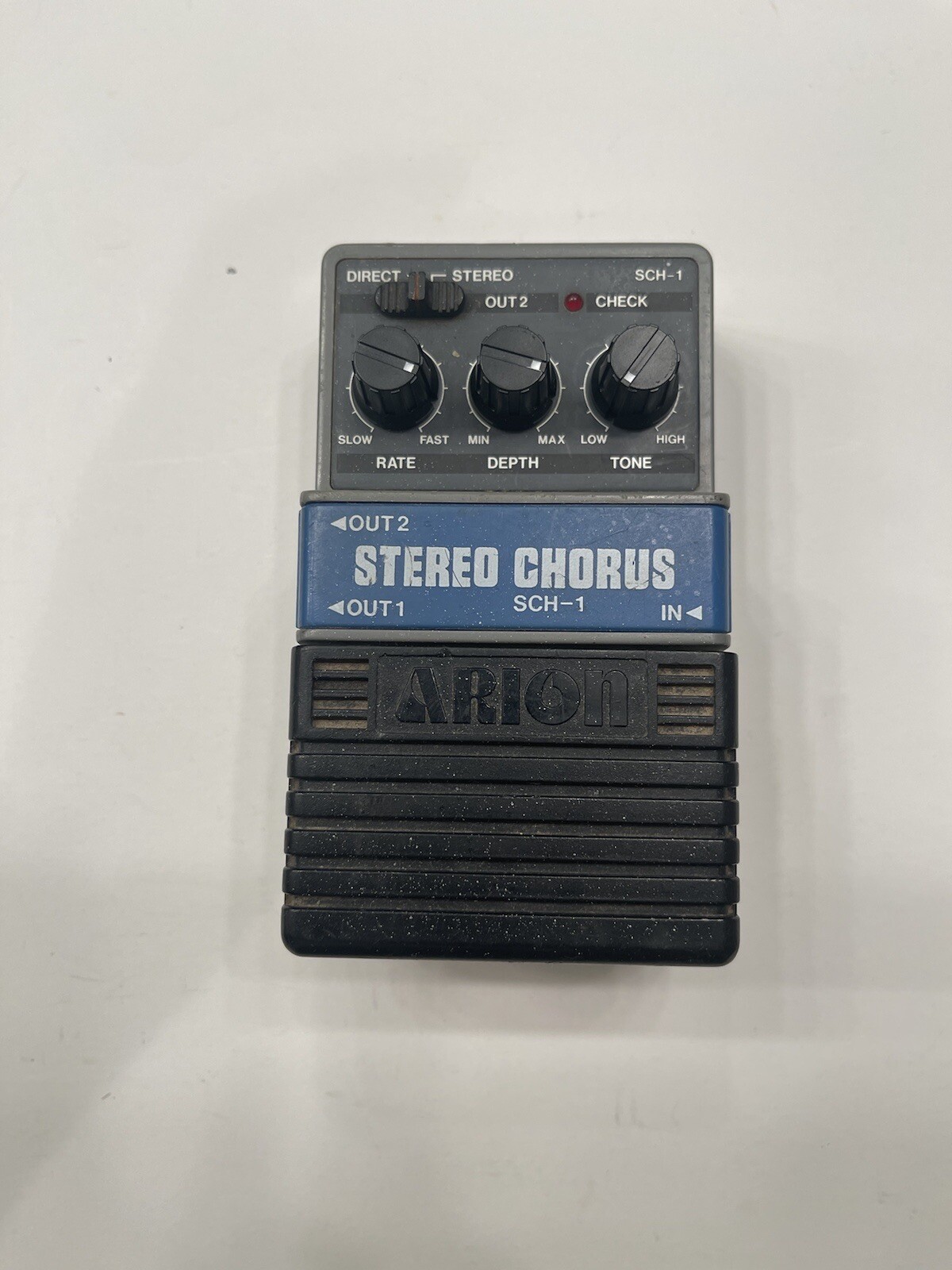 Arion SCH-1 Stereo Chorus Analog Gray Rare Vintage Guitar Effect Pedal MIJ Japan