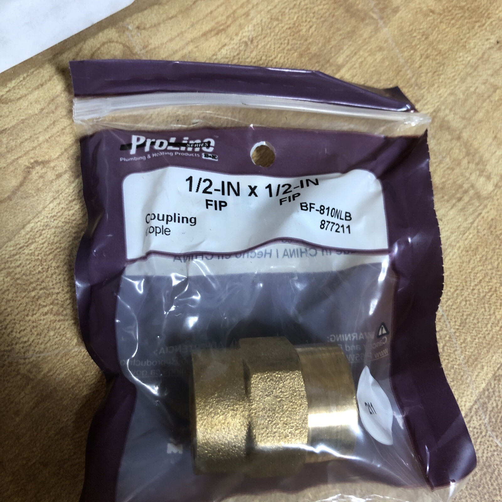12 Pack Proline Series 1/2-in x 1/2-in Threaded Coupling Fitting 877211 New