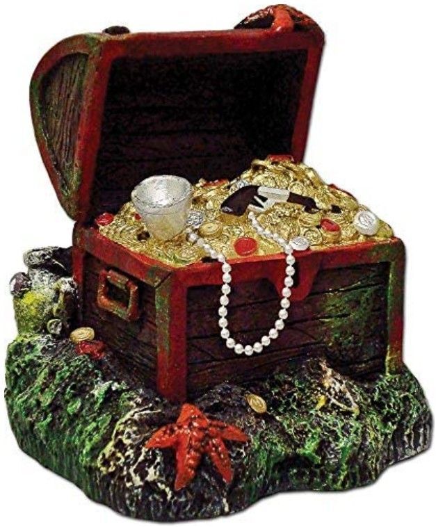 Aquarium, Blue Ribbon Captain Kid Treasure Ornament (3"L x 3"W x 3.25"H)