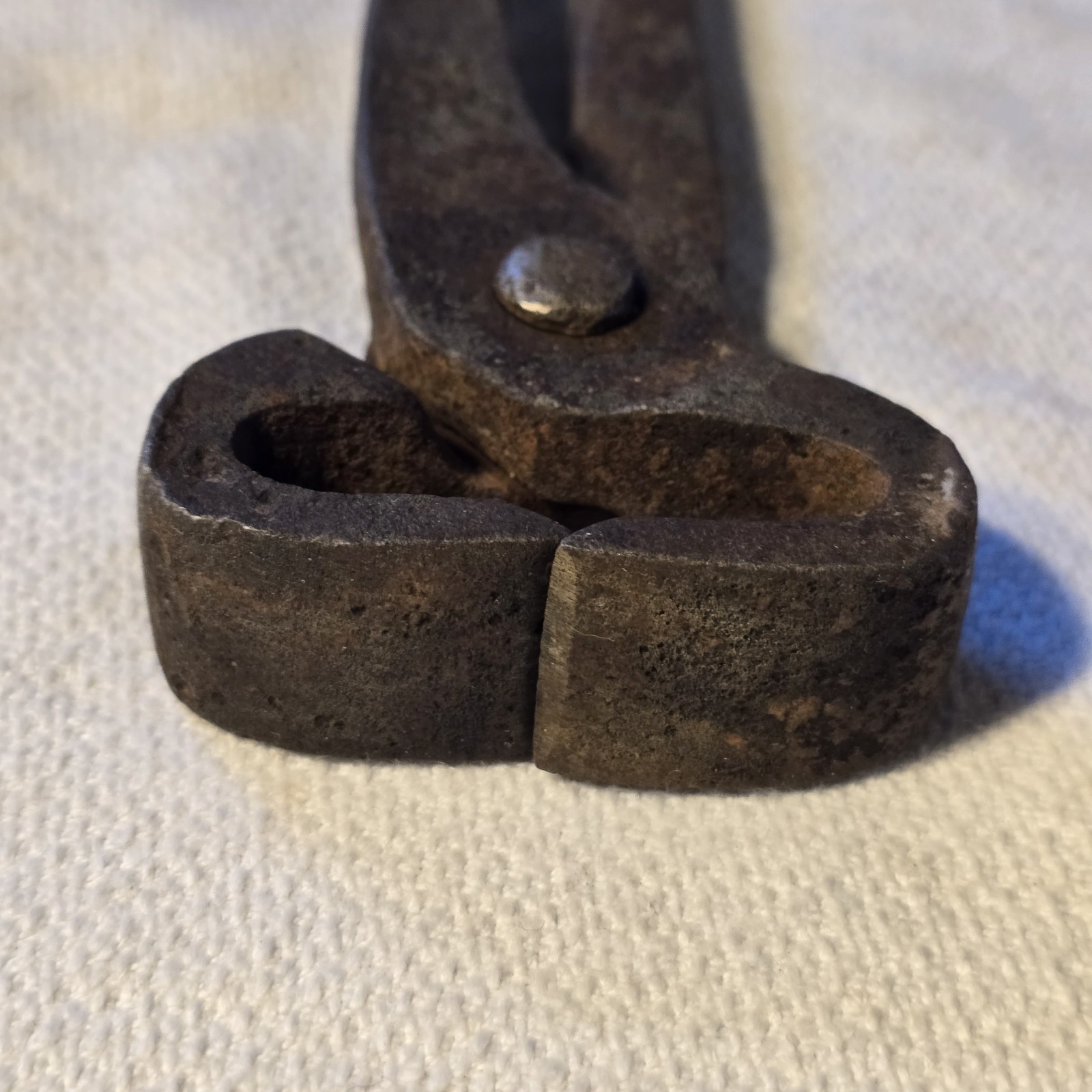 Antique Hand Forged Blacksmith Farrier Horseshoe Pull-Off 12” Primitive Forge