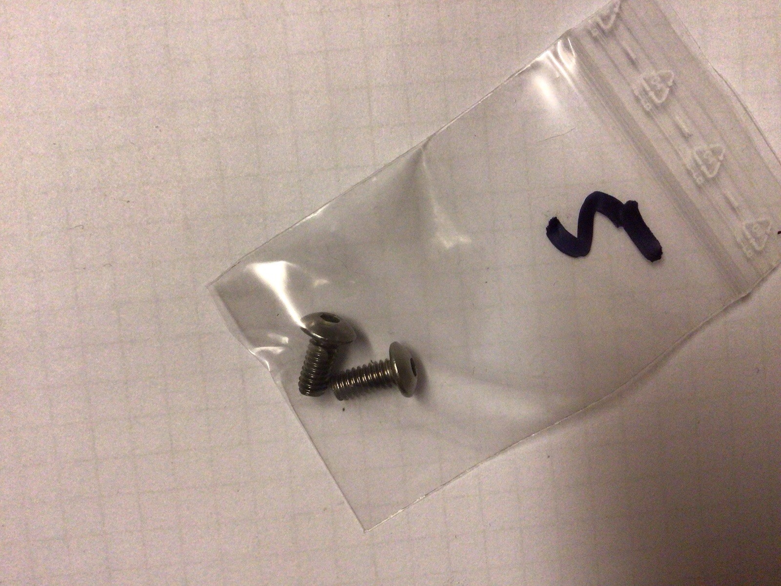 Paintball Marker Stainless Steel Grip Screw Kit 3/16'' Length 3/32'' Allen Key