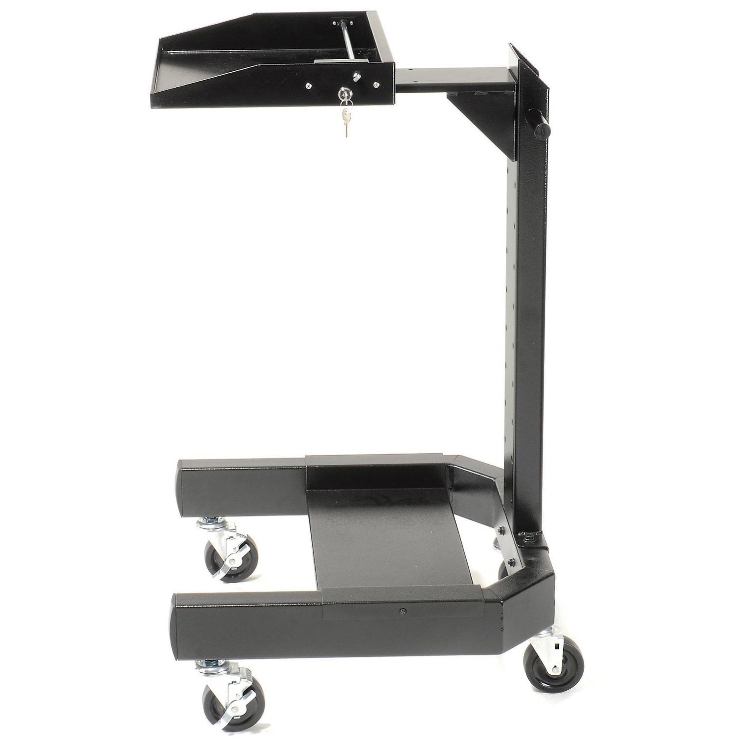 Global Industrial Mobile Laptop Cart Black 24"W x 24-1/2"D x 41"H