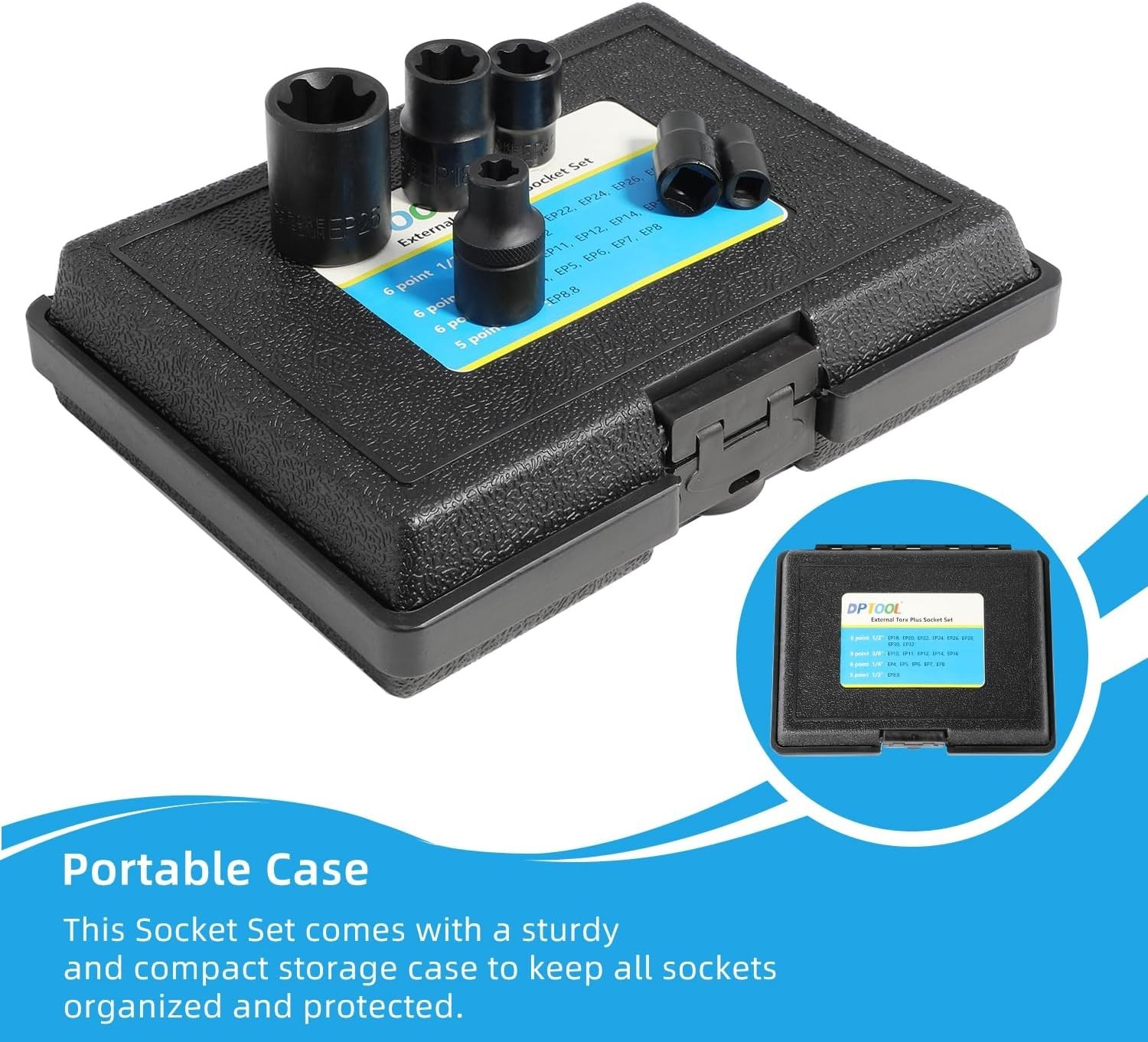 External Torx Plus Socket Set 6 Point EP Socket EP4, EP5, EP6, EP7, EP8, EP10...